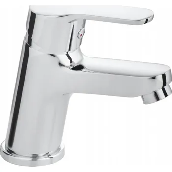 Vodovodní baterie Bateria umywalkowa stojąca chrom srebrna koupelnová baterie krátký