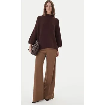 Dámský svetr Kontatto Svetr 3M0848C Hnědá Relaxed Fit OS