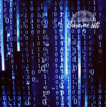 Zimní softshell Modrý matrix (E) (Zimní softshell potištěný)