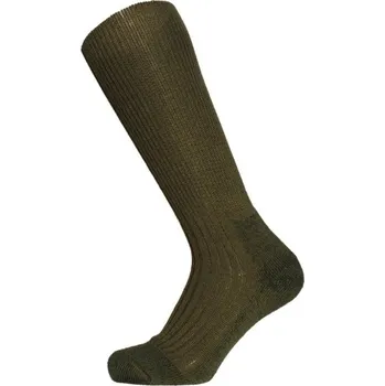 KNITVA Outdoorové vlněné termo ponožky KLASIK TERMO khaki 45-47