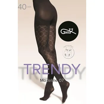 Dámské punčochy Gatta punčochové kalhoty Modeline 07 40DEN - černá, XL (Dámské punčochy Gatta Modeline)