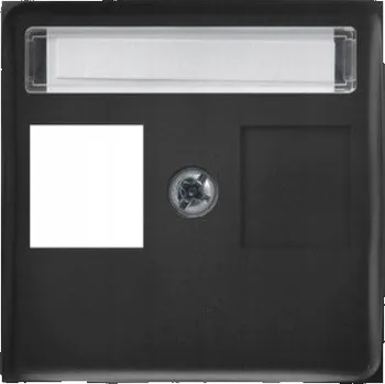 Elektrická zásuvka ARIA Kryt zásuvky pro jeden Keystone, černá PGPK-1U/33 OSPEL