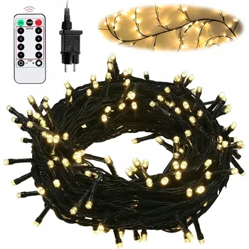 Dekorativní svítidlo VENKOVNÍ SVĚTELNÁ GIRLANDA S 5 ÚROVNĚMI JASU PRO VÁNOCE