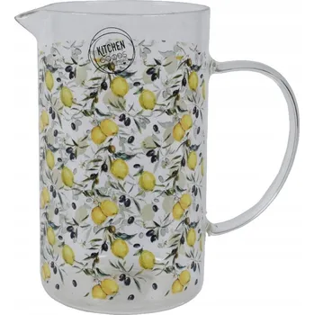 Džbán Karafa Sklo Větvička Citronu výška 17 cm
