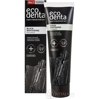 zubní pasta EcoDenta BLACK WHITENING černá zubní pasta na bělení zubů 100 ml