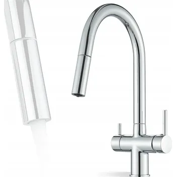 Vodovodní baterie Kuchyňská stojánková baterie armatura+ Aurea stříbrná