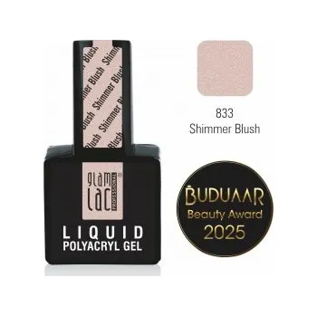 Umělé nehty GlamLac Liquid Polyacryl Gel Shimmer Blush 15 ml