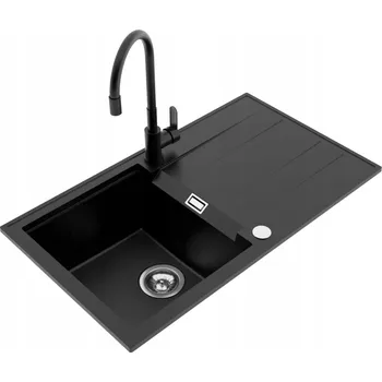 Granitový dřez Jednokomorový dřez Milo Avangard granit černý
