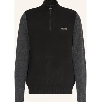 Pánský svetr Barbour International Pánský Svetr Troyer, černá / šedá, S