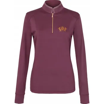 Dámské tričko Dámské jezdecké tričko EQUESTRIAN QUEEN Mackenzie2.0 25AW bordó M