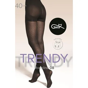 Dámské punčochy Gatta punčochové kalhoty Modeline 08 40DEN - černá, XL (Dámské punčochy Gatta Modeline)