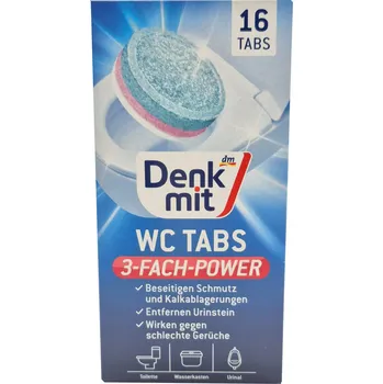 WC čistič Denkmit Power WC-tabs Kraft čisticí tablety na toalety 1 6 Ks