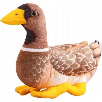 plyšák Plyšová Plyšák Kachna Hnědo-Žlutá 28cm
