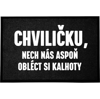 Obraz Wycieraczka Czarna Wejdz Śmiało Super Dárek do domu a bytu 60x40 cm