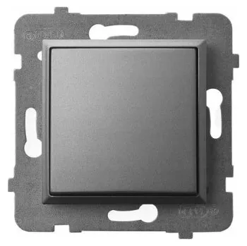 vypínač Jednopólový vypínač pod omítku Ospel Aria šedý