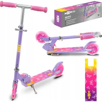 Koloběžka Skládací koloběžka 3+ WXM SKIPO Butterfly LED kolečka 120 mm do 50 kg 3+