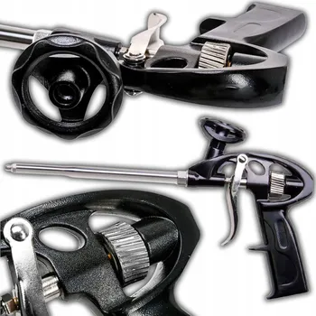 Vytlačovací pistole PISTOLE NA MONTÁŽNÍ PĚNU KOVOVÁ + APLIKAČNÍ TRUBIČKY SADA