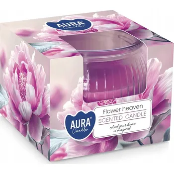 Svíčka Parafínová vonná svíčka Květinový ráj Aura 1 ks