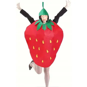 Karnevalový kostým Kostým Jahoda Sada s čepicí Převlek Cosplay Halloween Párty