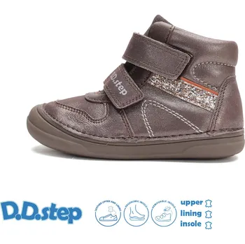 Dívčí polobotky Celoroční obuv DDstep A078-52162CL Bronze dívčí Velikost: 37