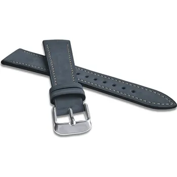 Hodinky LAVVU LSACL20 Tmavě modrý prošitý kožený řemínek z jemného nubuku - 20