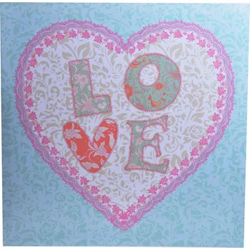 Obraz AŽUROVÝ OBRAZ NÁSTĚNNÁ DEKORACE PANEL SRDCE LOVE