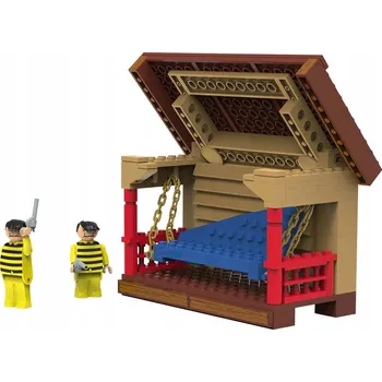 ostatní stavebnice STAVEBNICE PLAYTIVE CLIPPYS SADA FIGUREK LUCKY LUKE - VERANDA 5+ 169 DÍLŮ