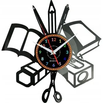 Hodiny Vzdělávací hodiny Nástěnné hodiny Vinylová deska Moderní dekorativní Na