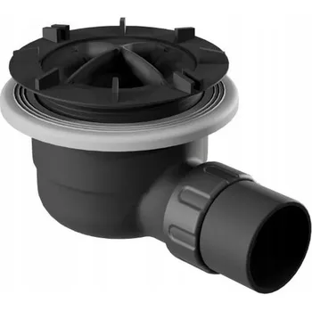 Sifon Sprchový Sifon Vert Bez Víka Černý Čištěný Shora INEX.2116.90B.BL