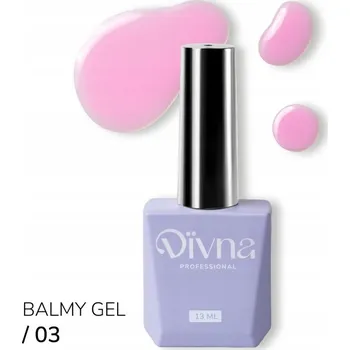 Lak na nehty DIVNA Balmy Gel 03 gelová báze na nehty s konzistencí balzámu 13 ml