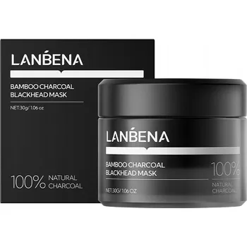 Pleťová maska LANBENA maska na černé tečky s aktivním uhlím - 30 g.
