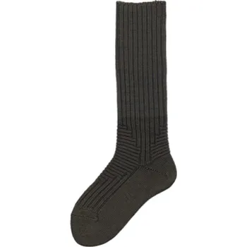 Pánské ponožky KNITVA Vysoké outdoorové ponožky bez lemu KOMFORT khaki 45