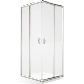 Roth MS2L+MS2P Obdélníkový sprchový kout 80x90 cm, posuvné, Brillant/Transparent, MS2-L80-P90