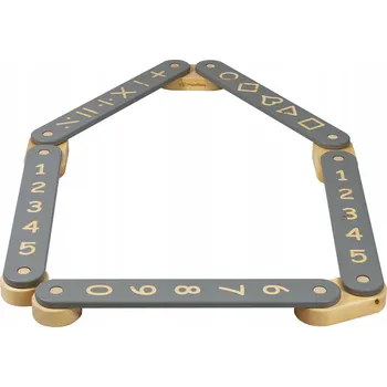 Dřevěná hračka Smyslová dráha dřevěná balanční kladina 5 dílů šedá MeowBaby