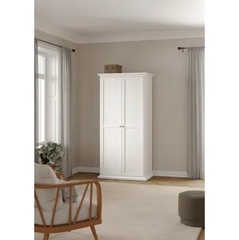 Šatní skříň Skříň Tvilum Paris 2 96 x 201 x 61 cm bílá