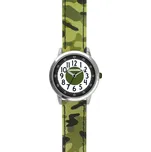 Svítící zelené chlapecké hodinky CLOCKODILE ARMY CWB0031