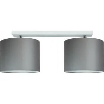 Moderní závěsné stropní svítidlo šedé s módním stínidlem 20cm, lustr, LED