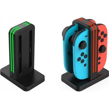 Herní konzole Nabíječka pro Nintendo Switch, 2x, Čtyřkanálová