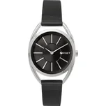 MINET Stříbrno-černé dámské hodinky ICON BLACK MESH MWL5098
