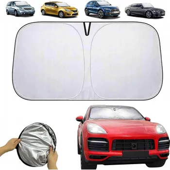 Stínítko do auta SLUNEČNÍ CLONA NA PŘEDNÍ SKLO AUTA - OCHRANNÁ MATA