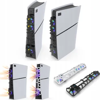 Herní konzole RGB chladicí ventilátor pro PlayStation 5 Slim PS5 Slim (D Chassis) Větrák