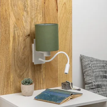 Nástěnné svítidlo Brilagi - LED Nástěnná lampa NUBILA 1xE27/25W/230V + LED/3W bílá/zelená