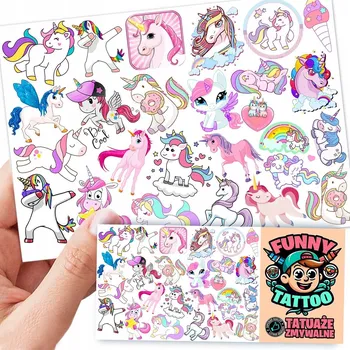 Odstranitelné tetování Filmová a herní nálepka na tetování Dětské vodní tetování Omyvatelné k narozeninám Dárek Dočasný dárek pro děti Originální opakovaně použitelné Spousta Vzorů