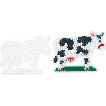Dětské navlékací korálky Podložka na zažehlovací korálky Hama Midi kravička