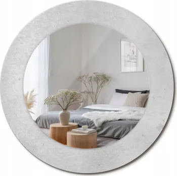 Zrcadlo Zrcadlo s potiskem do koupelny, kuchyně, předsíně, orientální květina, průměr 50 cm