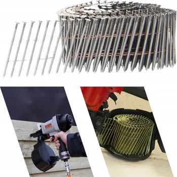 Hřebík Hřebíky 2.8x80 kroužkové na drátu do hřebíkovačky