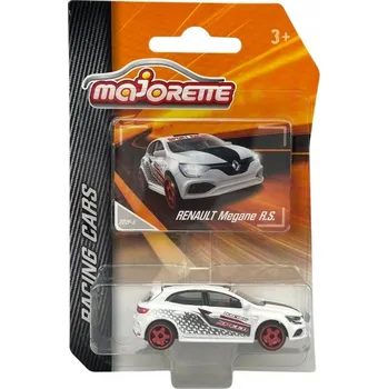 autíčko MAJORETTE RACING RENAULT MEGANE vel. S. BÍLÝ 1:63 NOVÝ KOVOVÝ MODEL