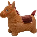 Plyšový skákací koník se zvukem Baby Mix hnědý