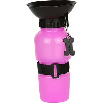 Láhev Cestovní láhev na vodu pro psy - 580 ml - růžová