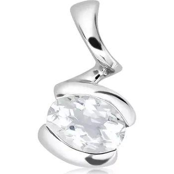 Přívěsek Severie S White Topaz - stříbrný přívěsek s bílým topazem